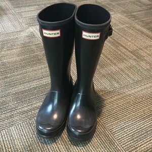 Kids Hunter boots size 3 good used condition